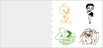 Stickers geants cartoon